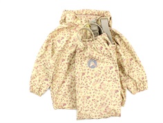 Wheat rainwear Charlie pants and jacket yellow gooseberry print